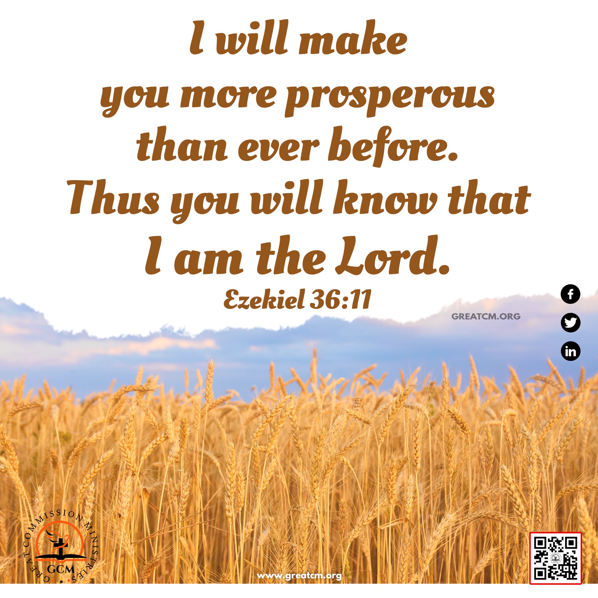 Binoy - I will make you more prosperous than ever before. Thus you will ...