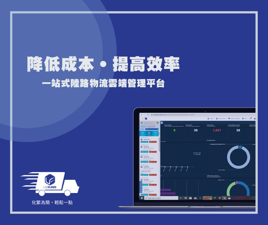 LOGFLOWS - 【吓!仲用緊人手落單同記帳?】Logflows提供嘅運輸管理系統可以取代繁瑣嘅文書工作 ️，內置落單、貨車調配🚛、貨物 ...