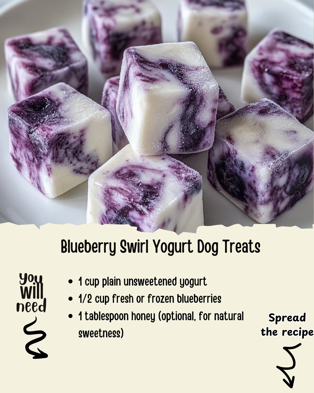 Picture of Blueberry Swirl Yogurt Dog Treats - Homemade Dog Food Recipes | Facebook