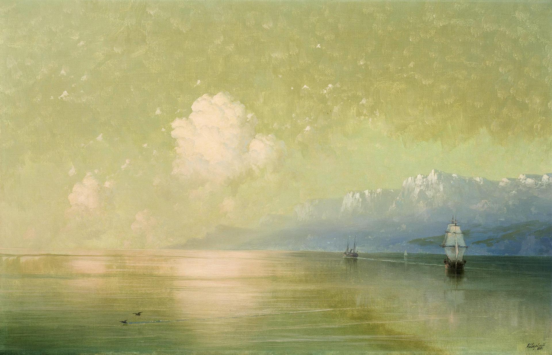 Ivan Aivazovsky (1817-1900) The Wrath of the Seas 1886 Private