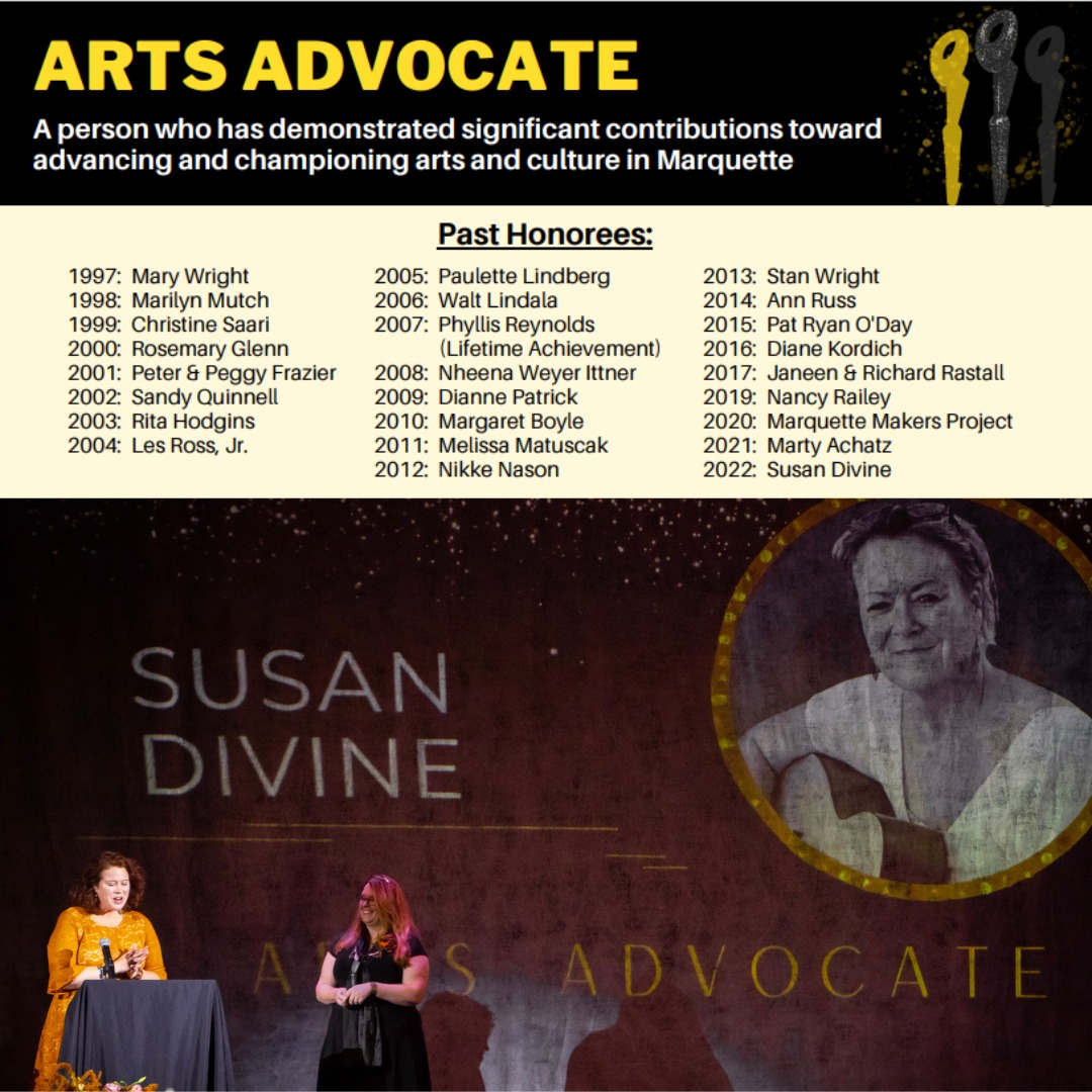 City - Last year's City Award for Arts Advocate went to Susan Rutter ...