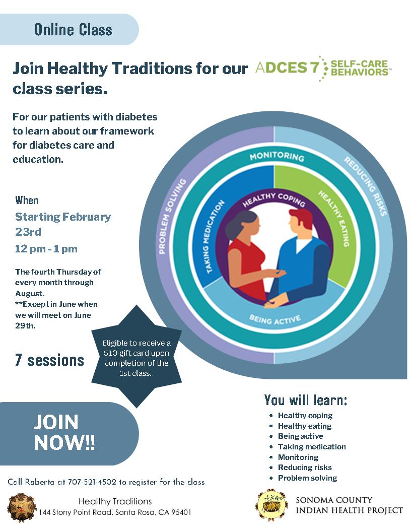 Sonoma - Join Healthy Traditions for our ADCES7 Self-Care Behaviors ...