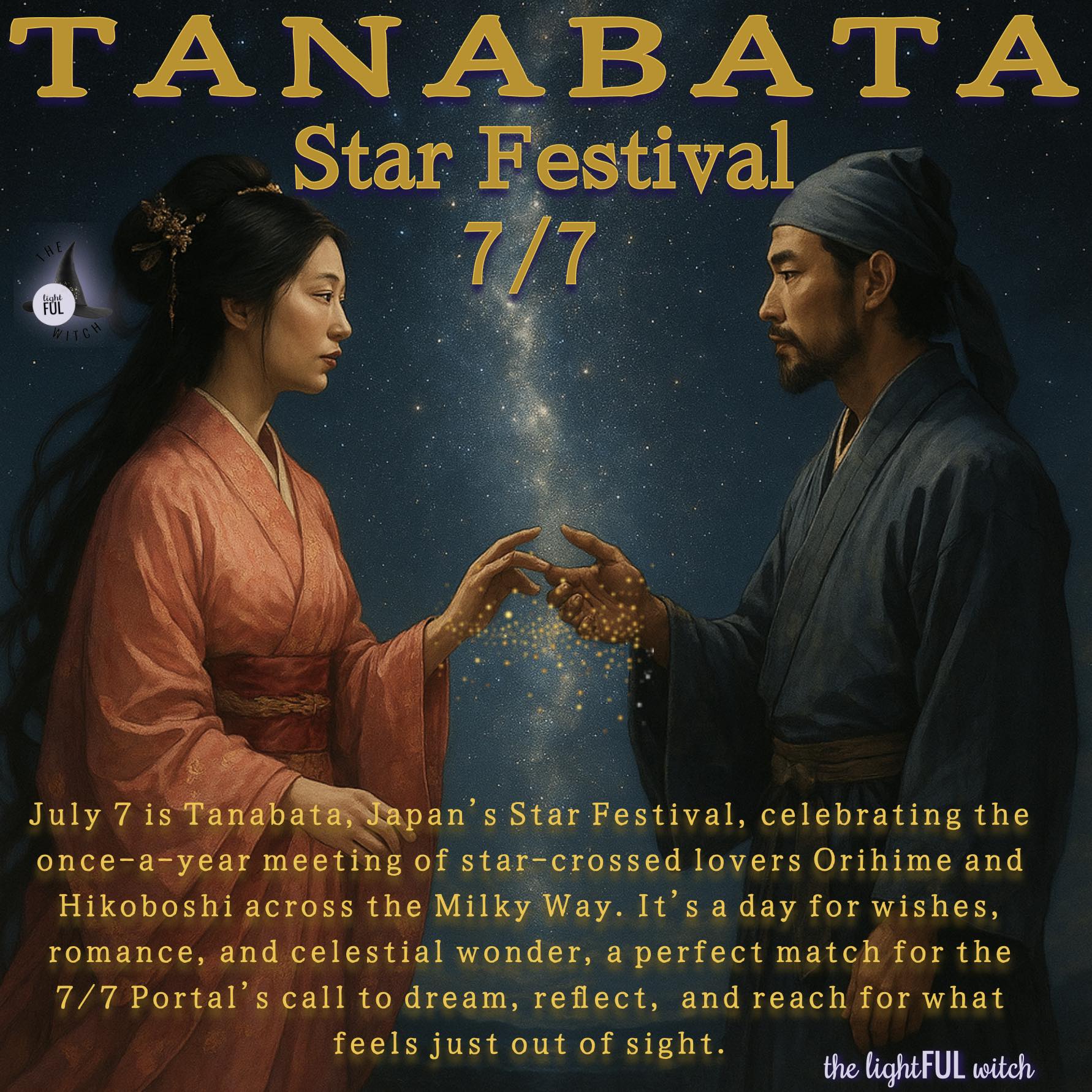 7月7日は七夕祭り。 prompt: an annual Japanese star festival