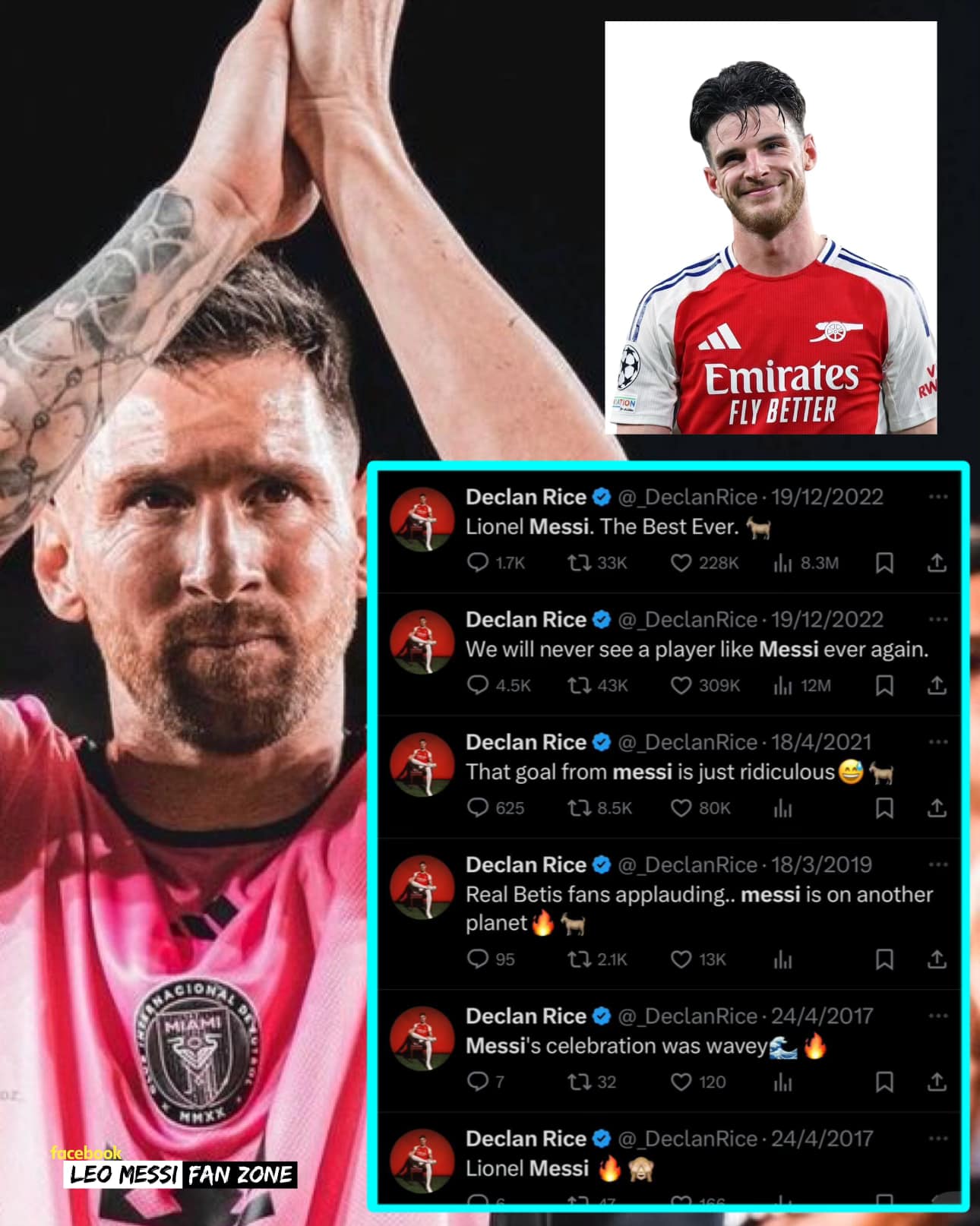 Messi - 🚨👉Declan Rice - Một Râu con chính hiệu 😁 🗣️ Gary Neville: “Cầu ...