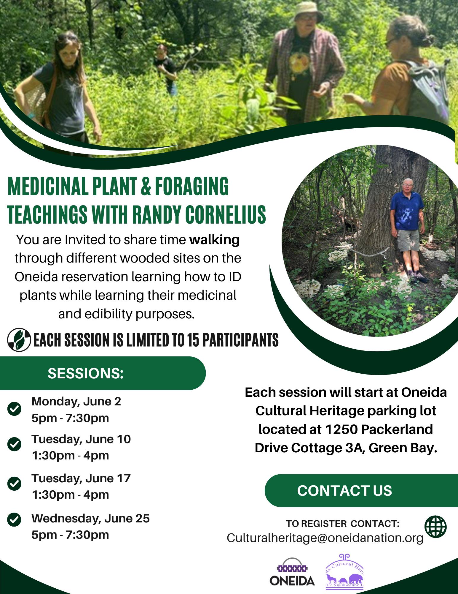 Oneida - Please join and register for June Medicinal Plant & Foraging ...