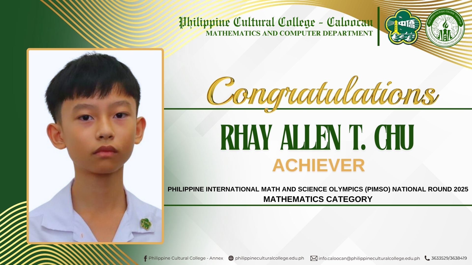 PCC Caloocan... - PCC Caloocan Mathematics Department