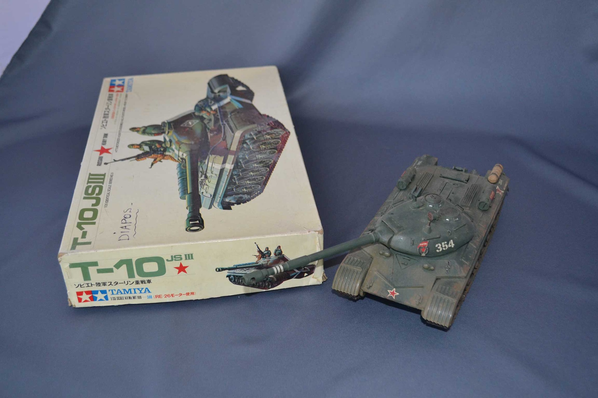 Vintage Tamiya T-10 JS III model from the 1970s