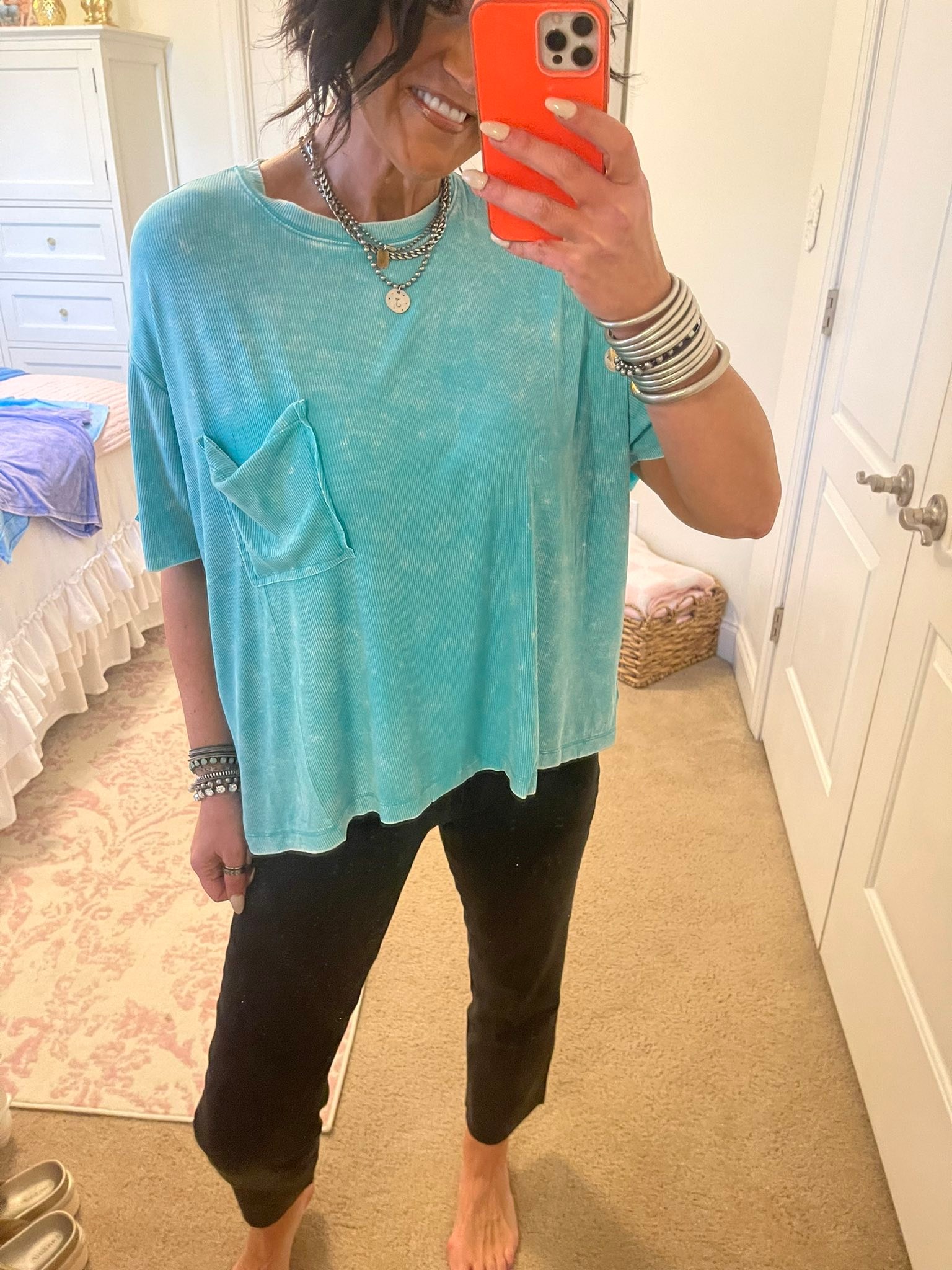 New Ribbed Tee Available in Two Colors