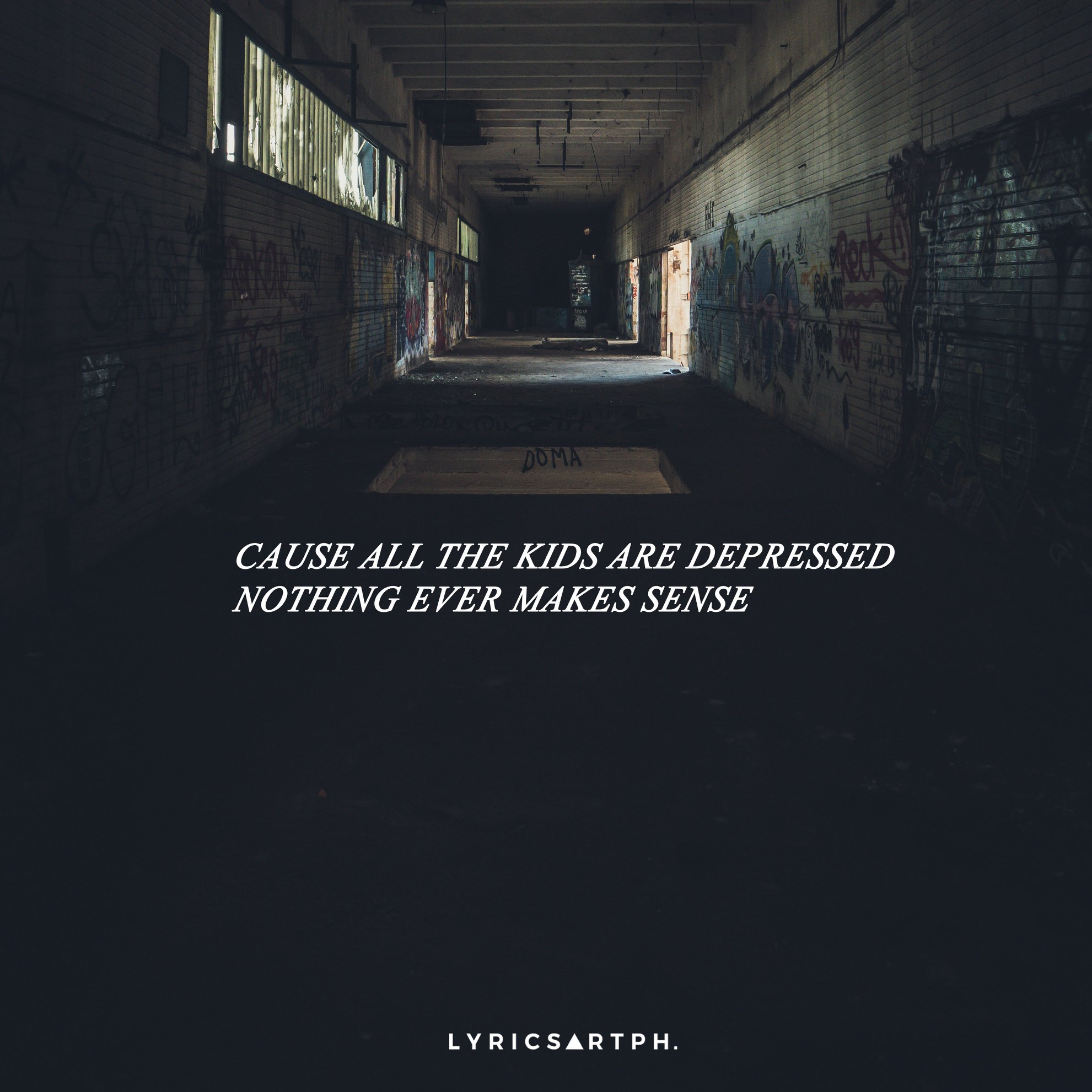Lyrics Art All The Kids Are Depressed Jeremy Zucker Facebook