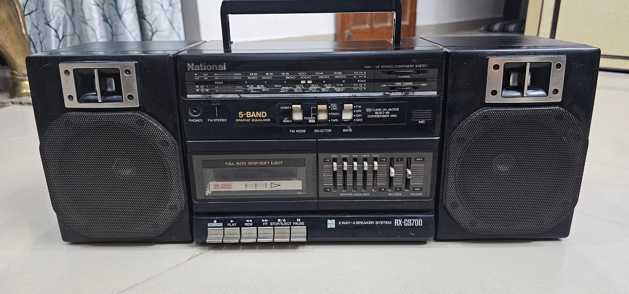 National 2 Speaker  Radio 本体 National 5 -- band 2 way -- 4 speaker system rx-- cs 700 for sale