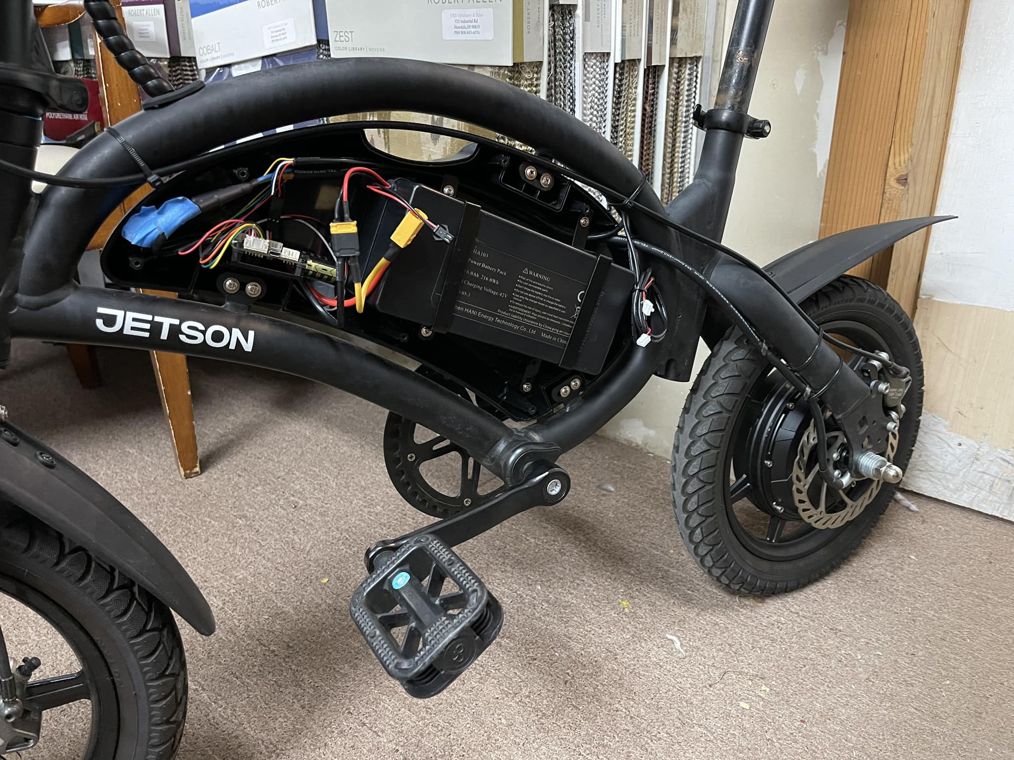 Testing Jetson Bolt electric bike with custom body kit