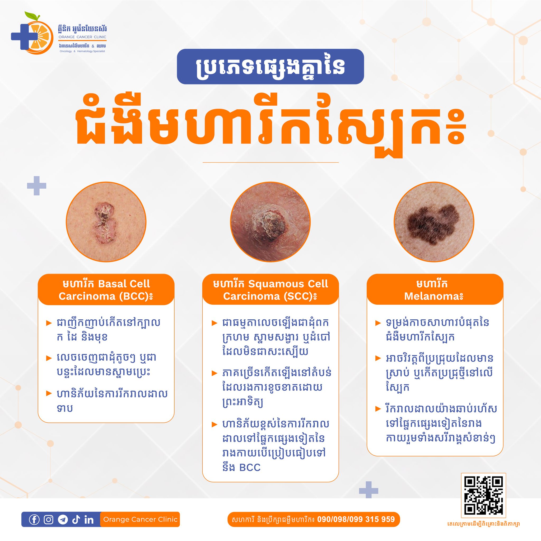 Orange - មហារីកកោសិកា Basal Cell Carcinoma (BCC) - ប្រភេទទូទៅបំផុត ...