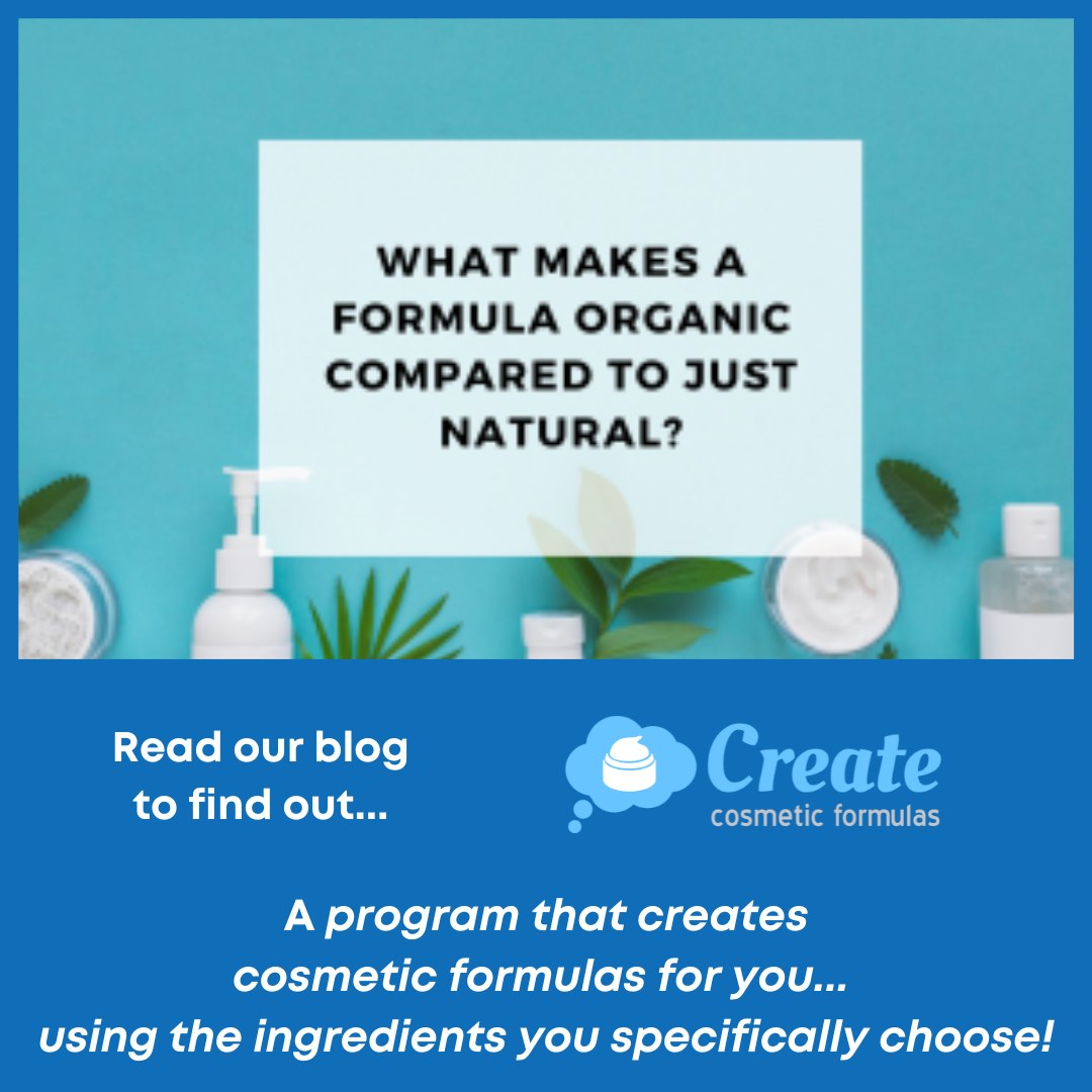 What makes a formula ‘organic’,... - Create Cosmetic Formulas