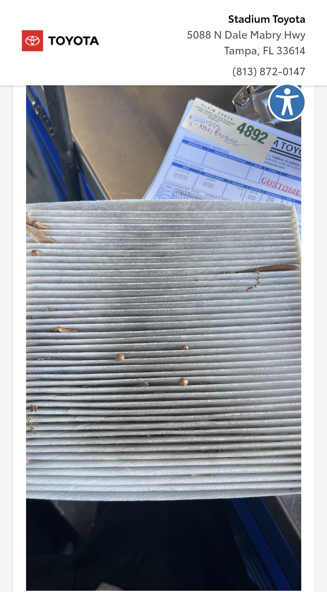 Genuine Toyota 3.5L Twin Turbo Tundra High Flow/Performance TRD Drop In Air Filter PTR03-34220