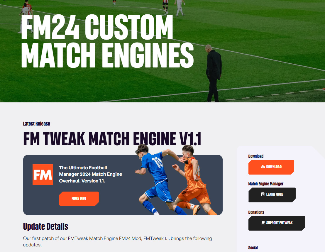 FMTH - ⚽️ อัพเดทเวอร์ชั่นล่าสุดของ FM TWEAK MATCH ENGINE v1.1 Mod การ ...