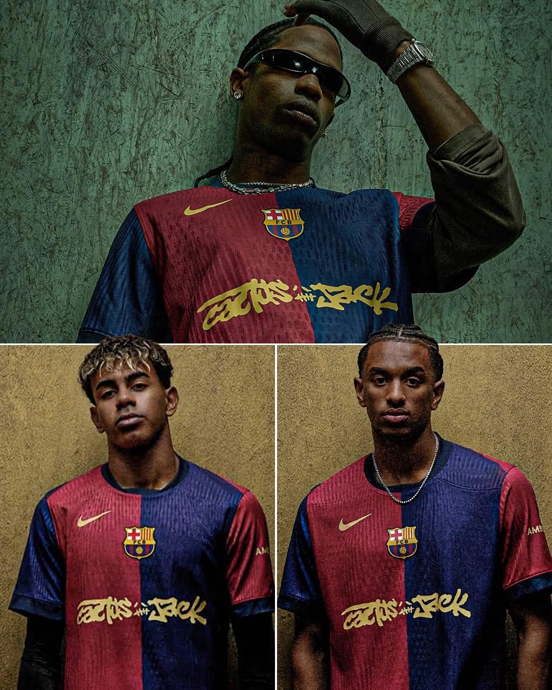 FC Barcelona Officially Unveiled The Travis Scott Cactus Jack logo