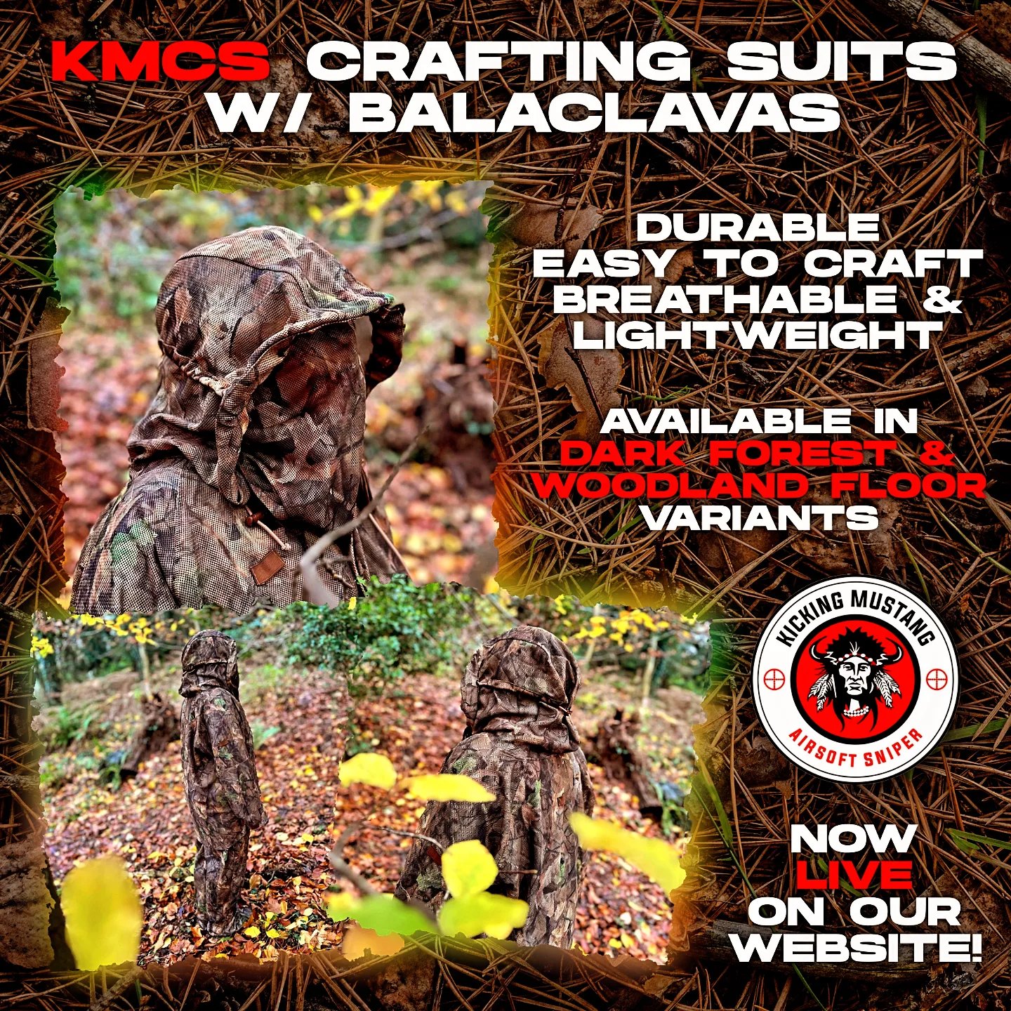 KMCS 4.1 Dark Forest Ghillie Suit. #camouflage