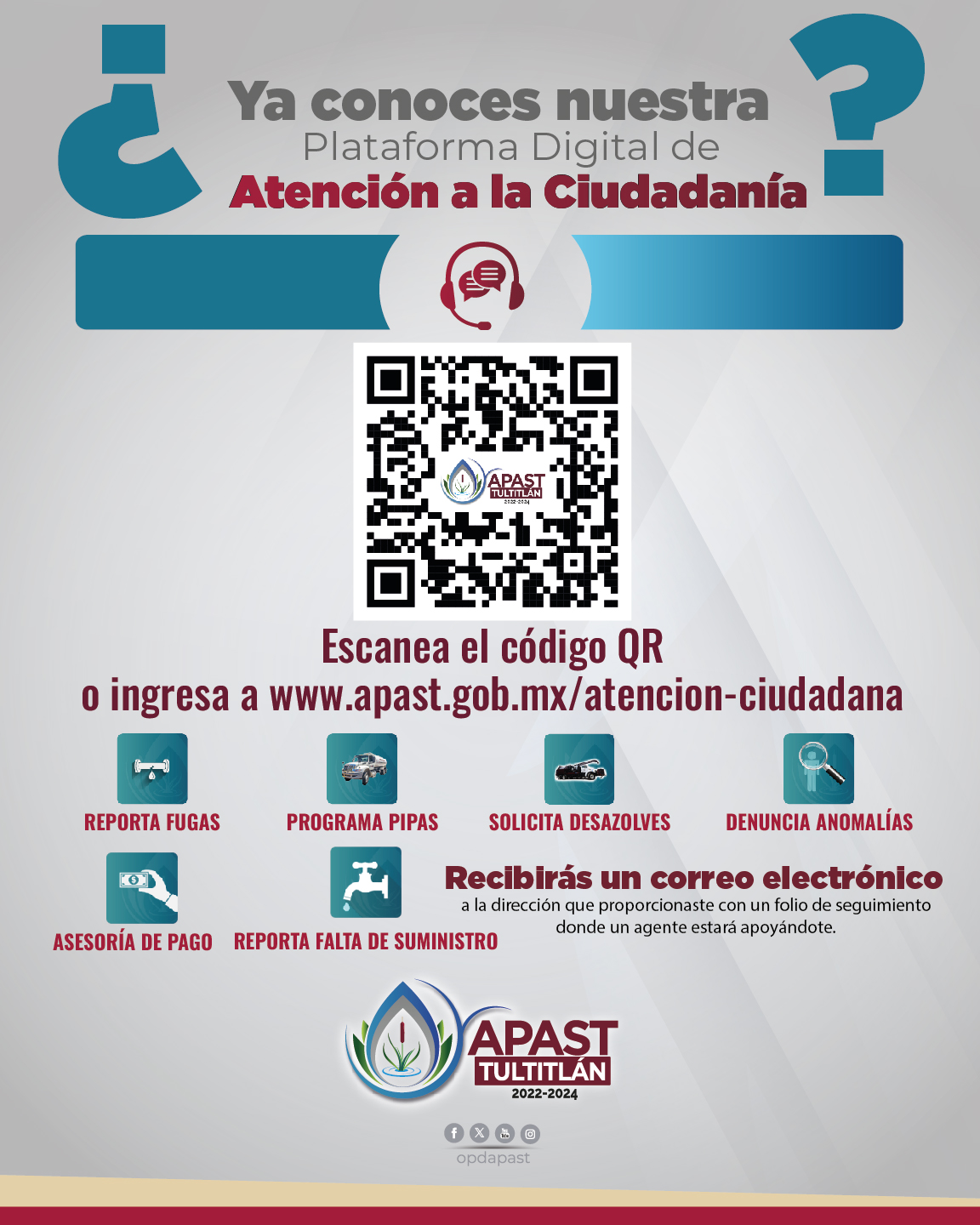 Ya puedes reportar de forma... - APAST Tultitlán 2025 -2027 | Facebook