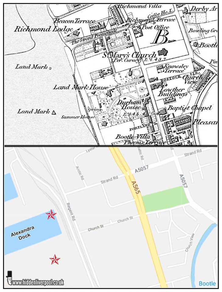 Hidden Liverpool - Map showing the Bootle Landmarks and where they were ...
