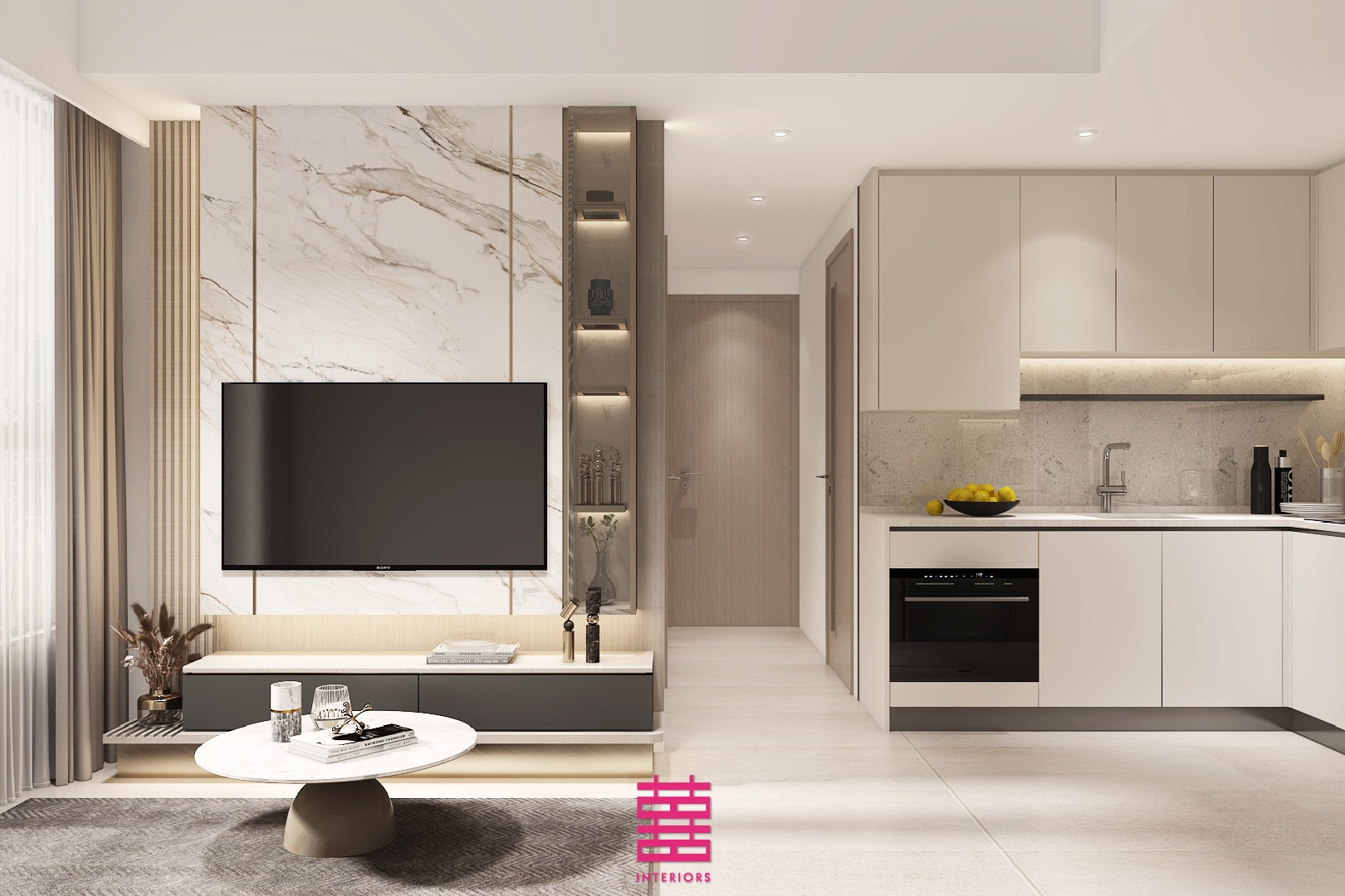 【3D設計圖】屯門．NOVO LAND | 518呎 | 三房單位 |... - Hei Design Interiors | Facebook