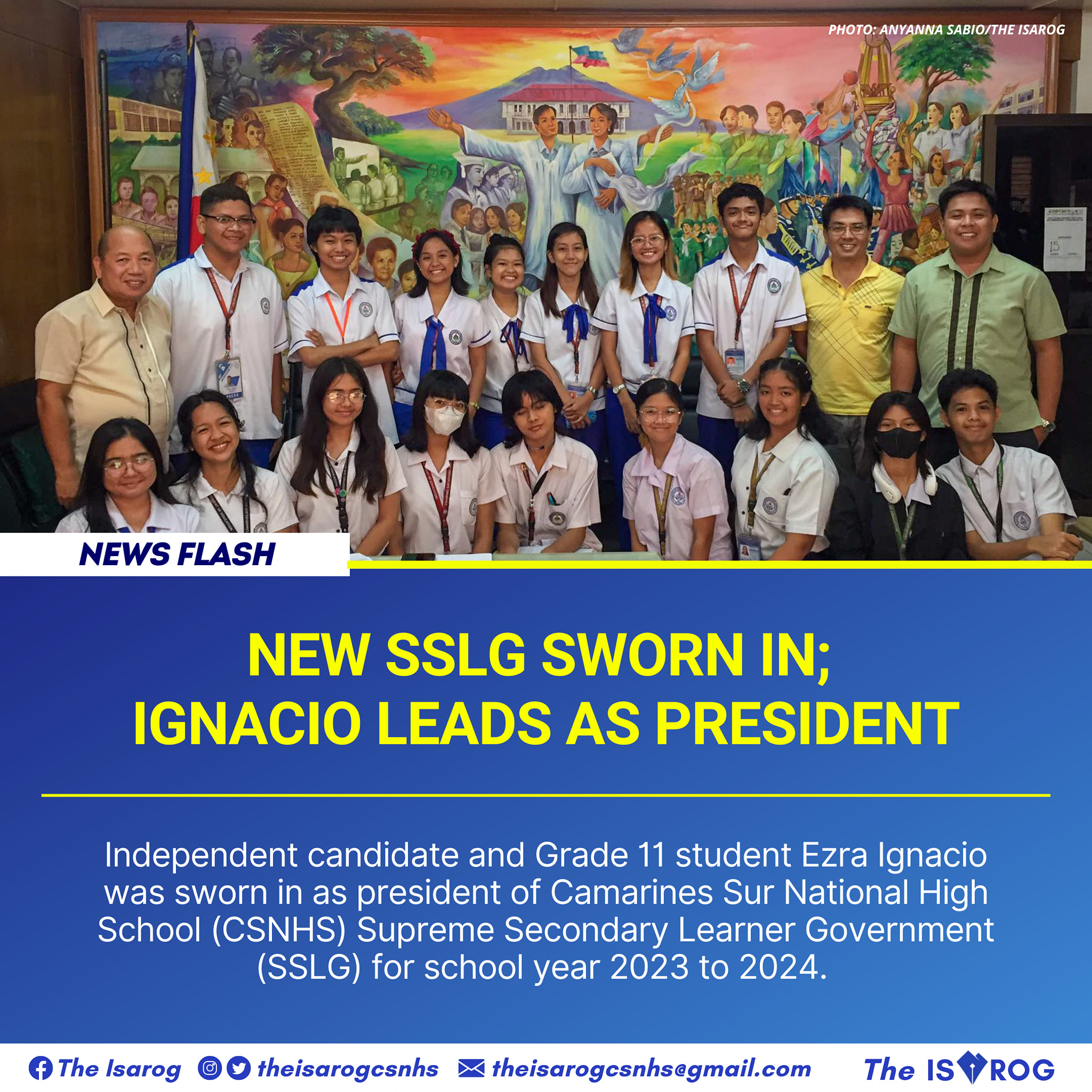 CSNHS SGAS - Congratulations to our very own VP, Klyde... | Facebook