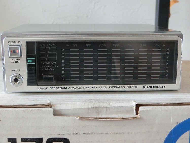 Pioneer RD-170 7 band spectrum analyzer #pioneer