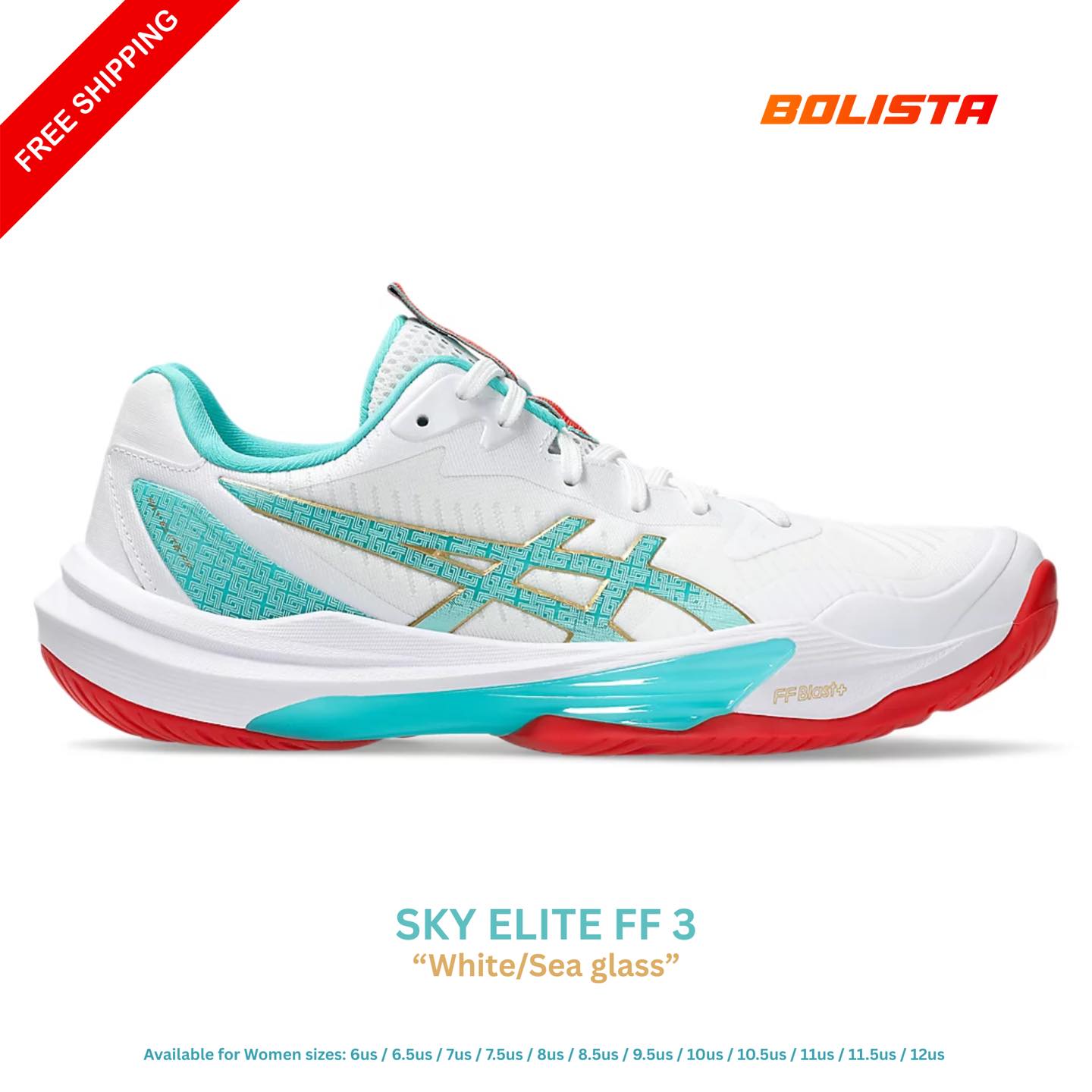 GEL-RESOLUTION 9 27.5cm￼ SKY ELITE FF 3 🏐 “White/Sea glass” ₱8,788 Free shipping❗️ Mode