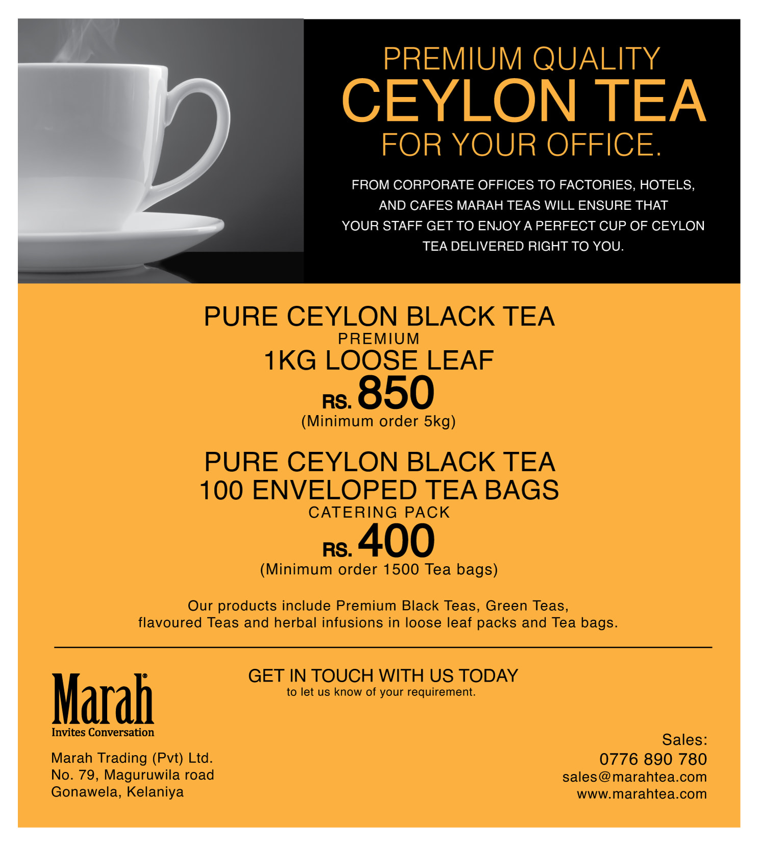 Marah Teas | Kelaniya