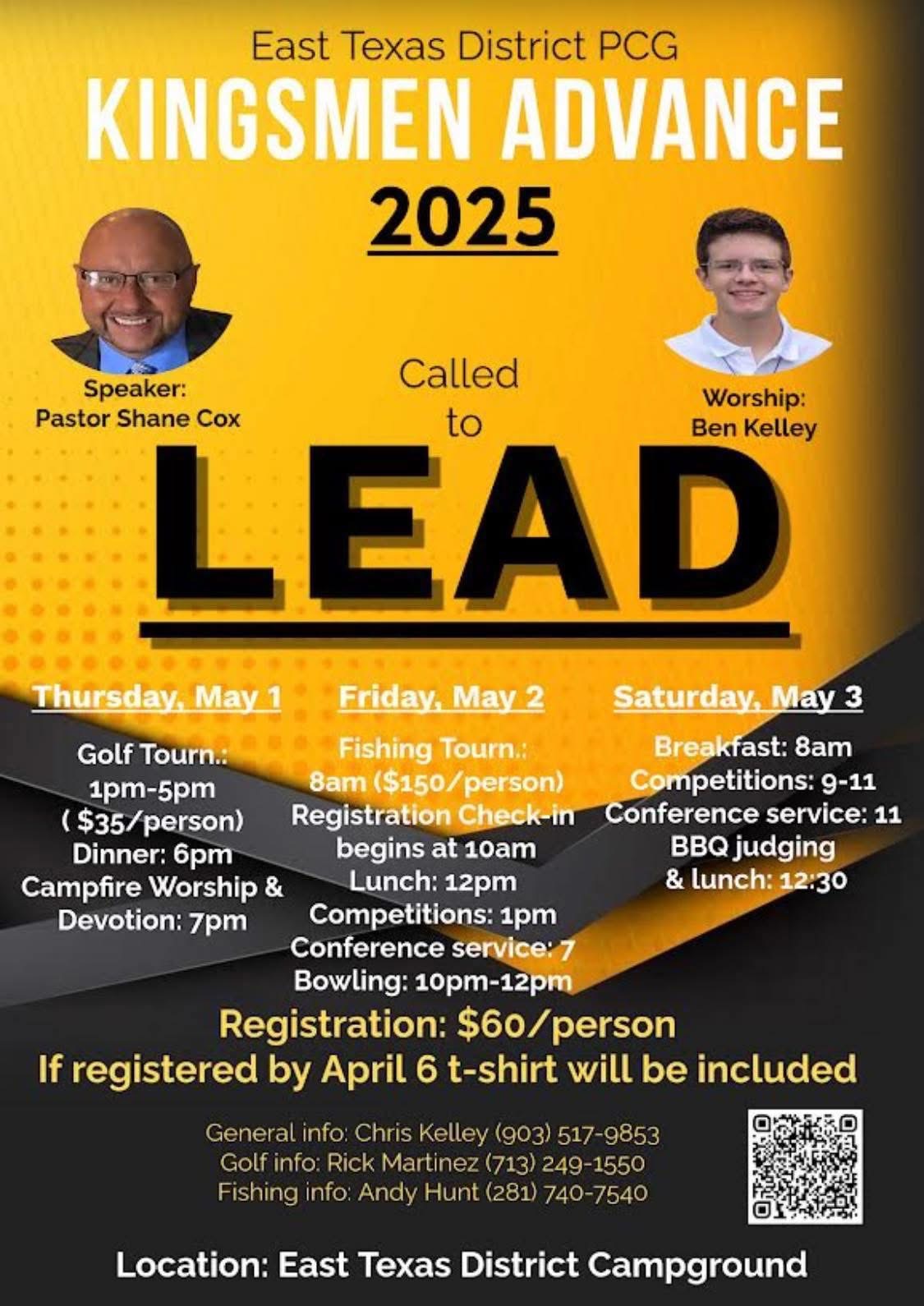 CWC - Register Now for Kingsmen Advance 2025 Scan the QR code on the ...