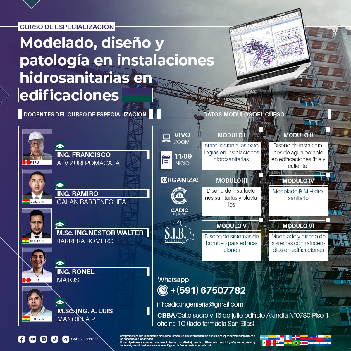 CADIC - 👷👷‍♀️Queridos Ingenieros les presentamos a nuestro Plantel ...