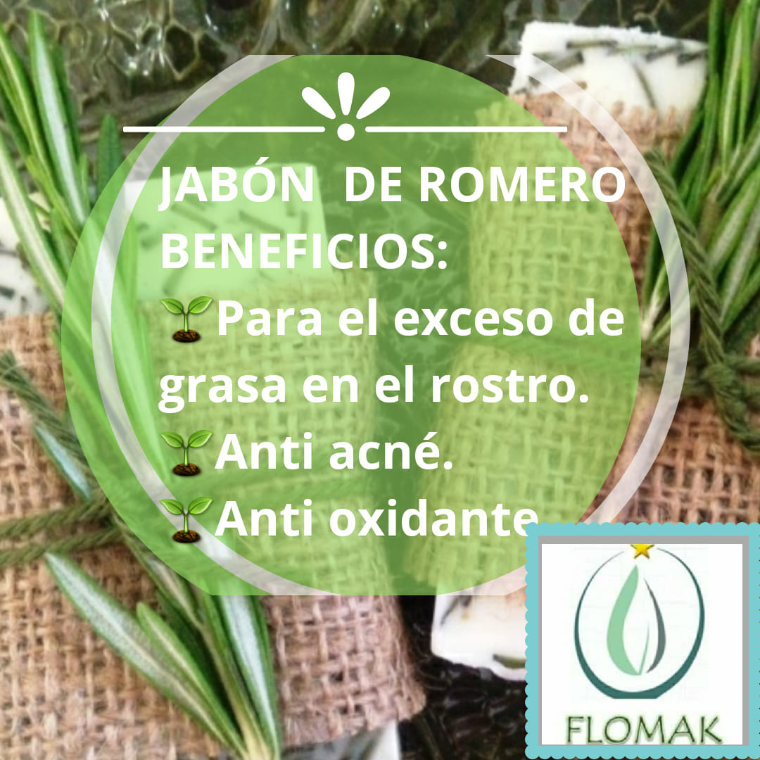 Flomak - Beneficios del Jabón de Romero.🌱🌱🌱 El romero...