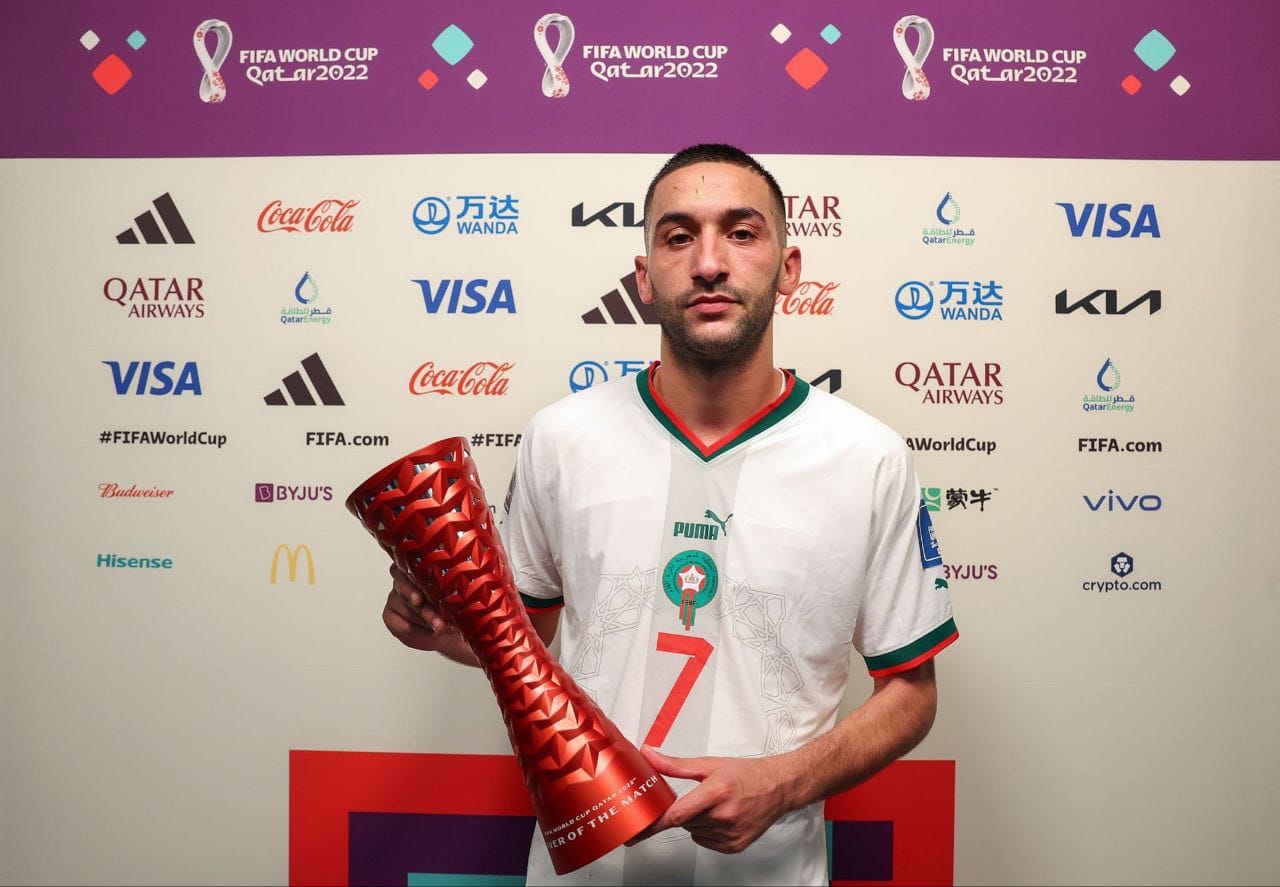 🔹 H/T : Belgium 0:0 Morocco ✓ 🇲🇦 | Hakim Ziyech completed more