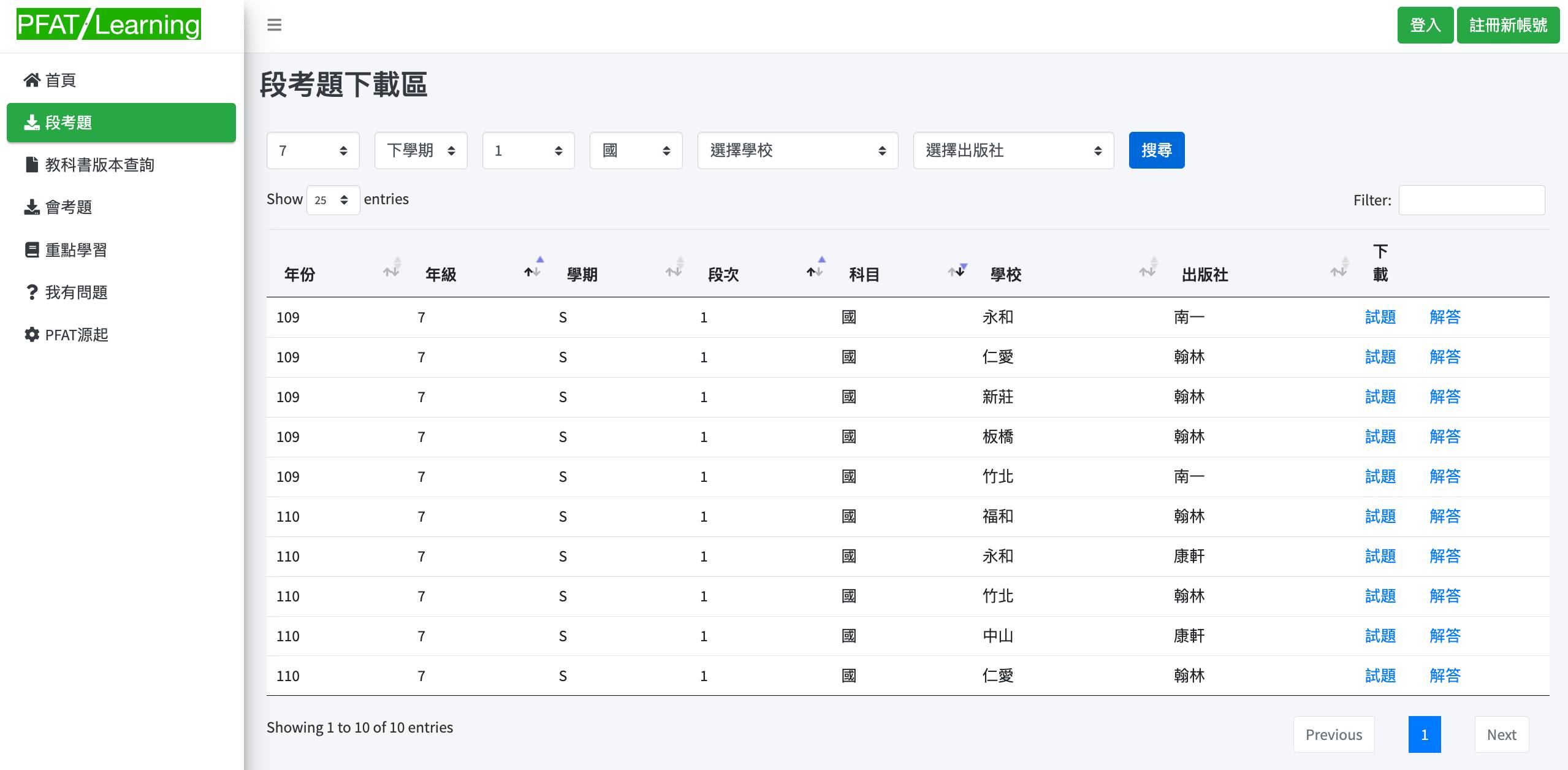 PFAT-Learning/國中學習交流的好所在