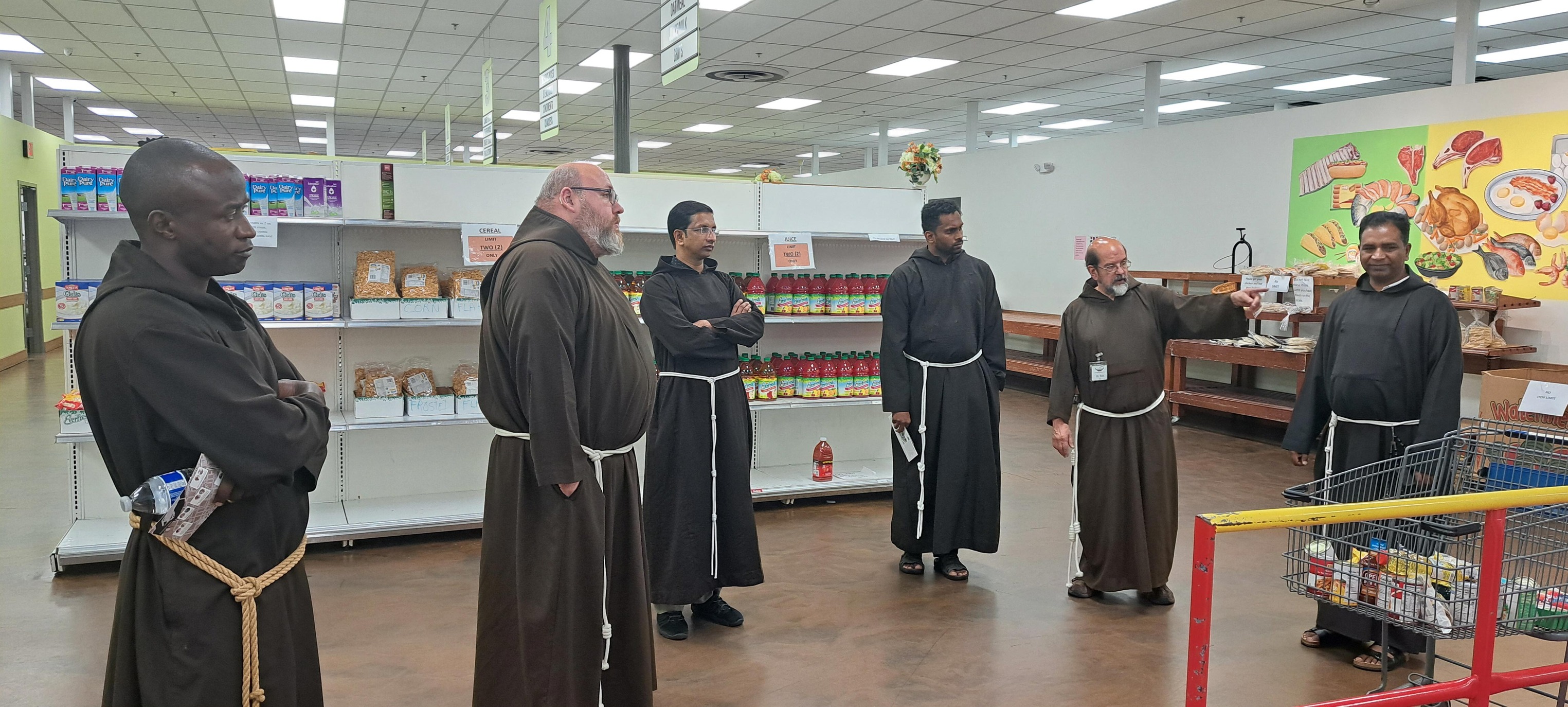 Capuchin - Pictured from Left to Right at the Capucin Services Center ...