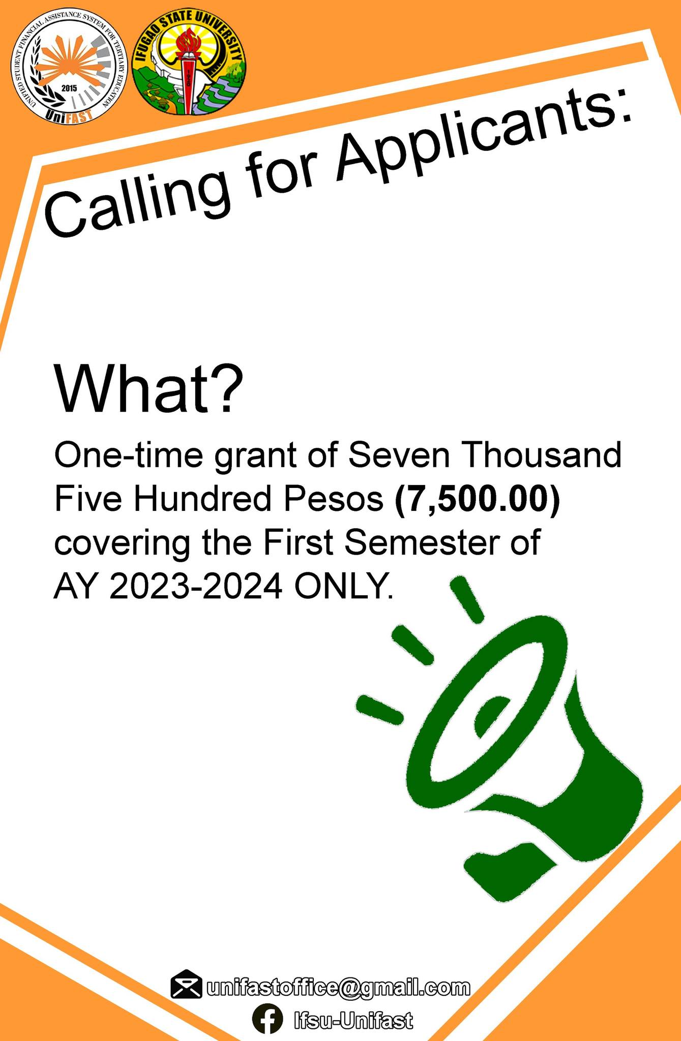 Calling all Applicants for TDP-SUC for the first Semester of SY 2023 ...