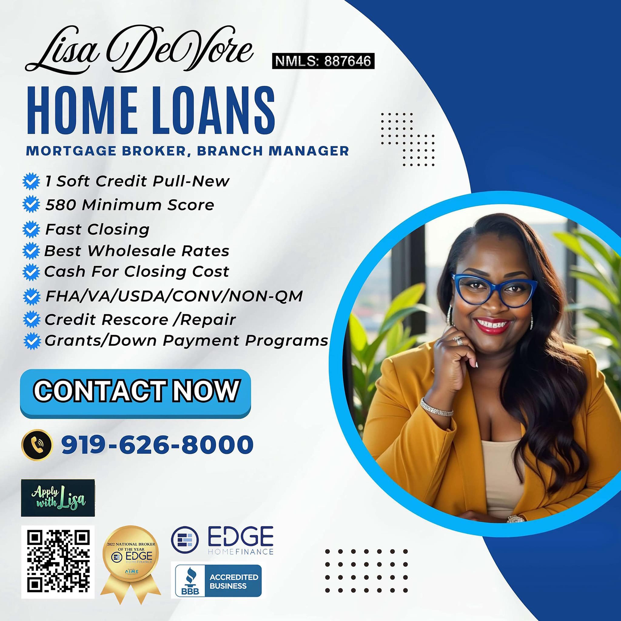 Lisa DeVore - Mortgage Loan Originator - NMLS #887646