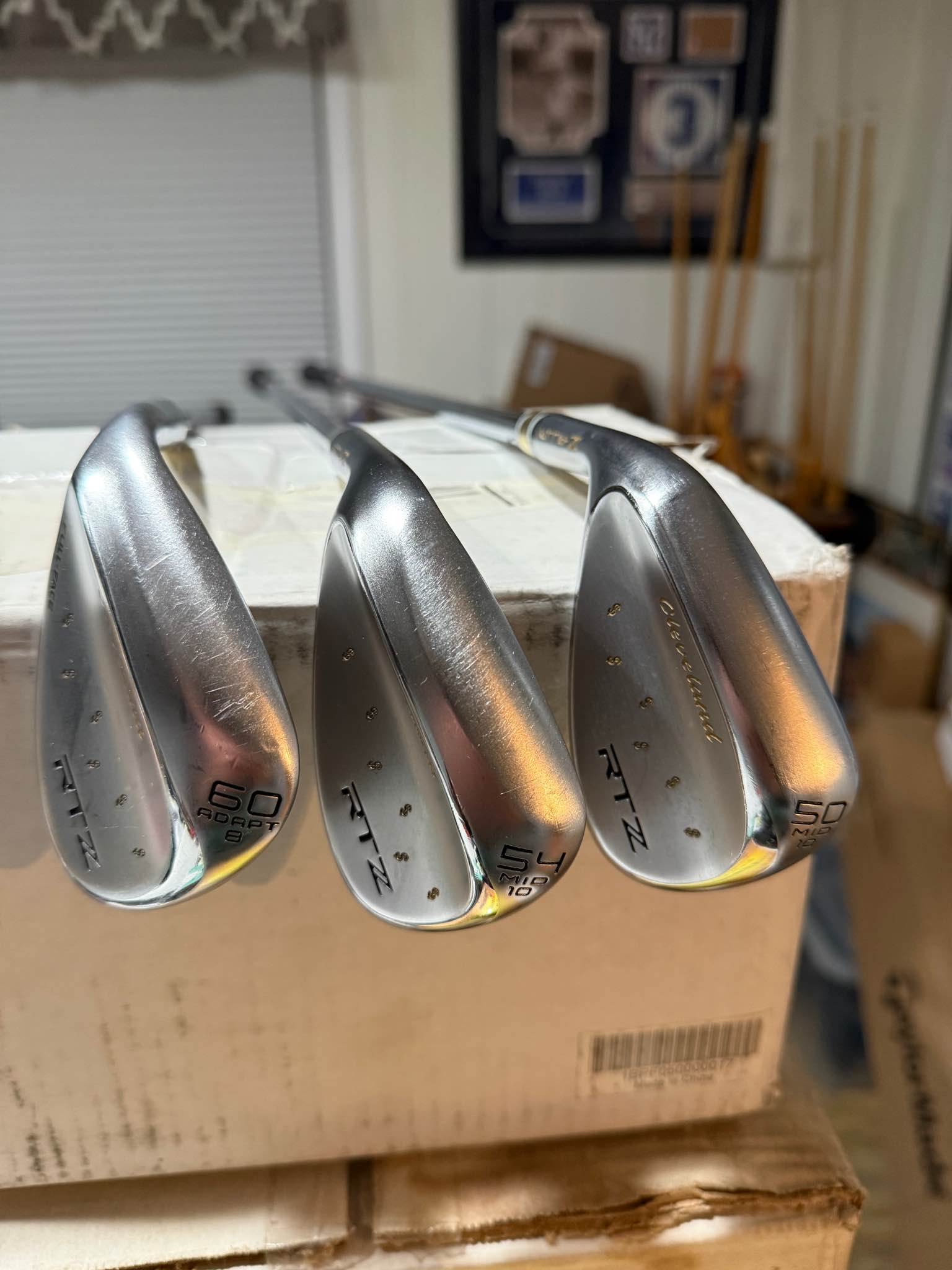 🔥 CUSTOM Left Hand Cleveland RTZ Wedge Set (50, 54, 60) - Gold 
