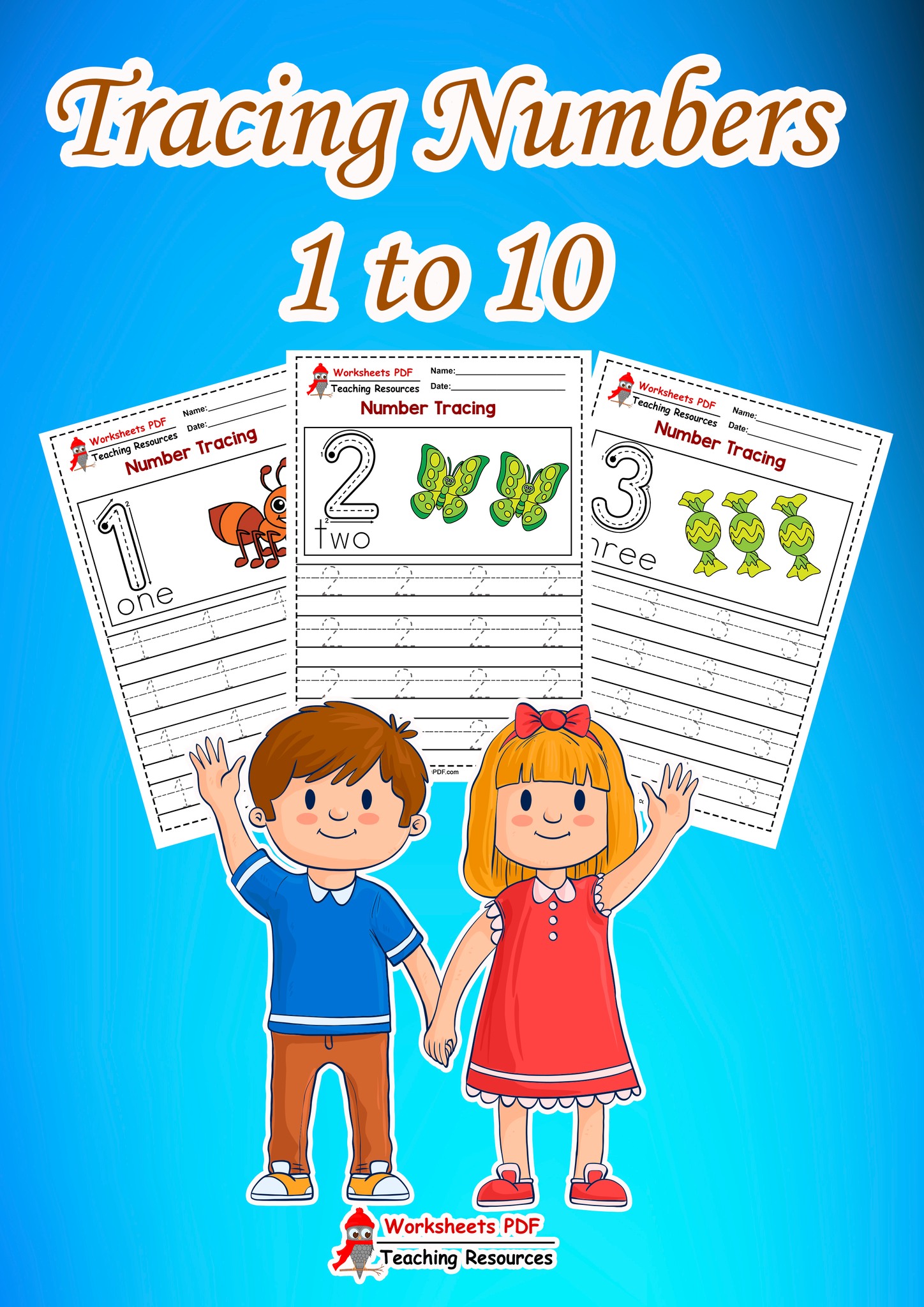 Worksheets PDF - Tracing Numbers 1 to 10 Worksheets...