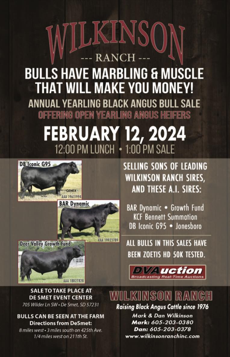 Wilkinson Ranch Inc | Lake Preston SD