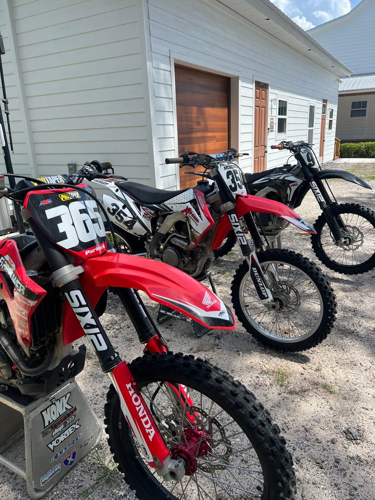 Dirt bike restoration update with Six12 and new decals