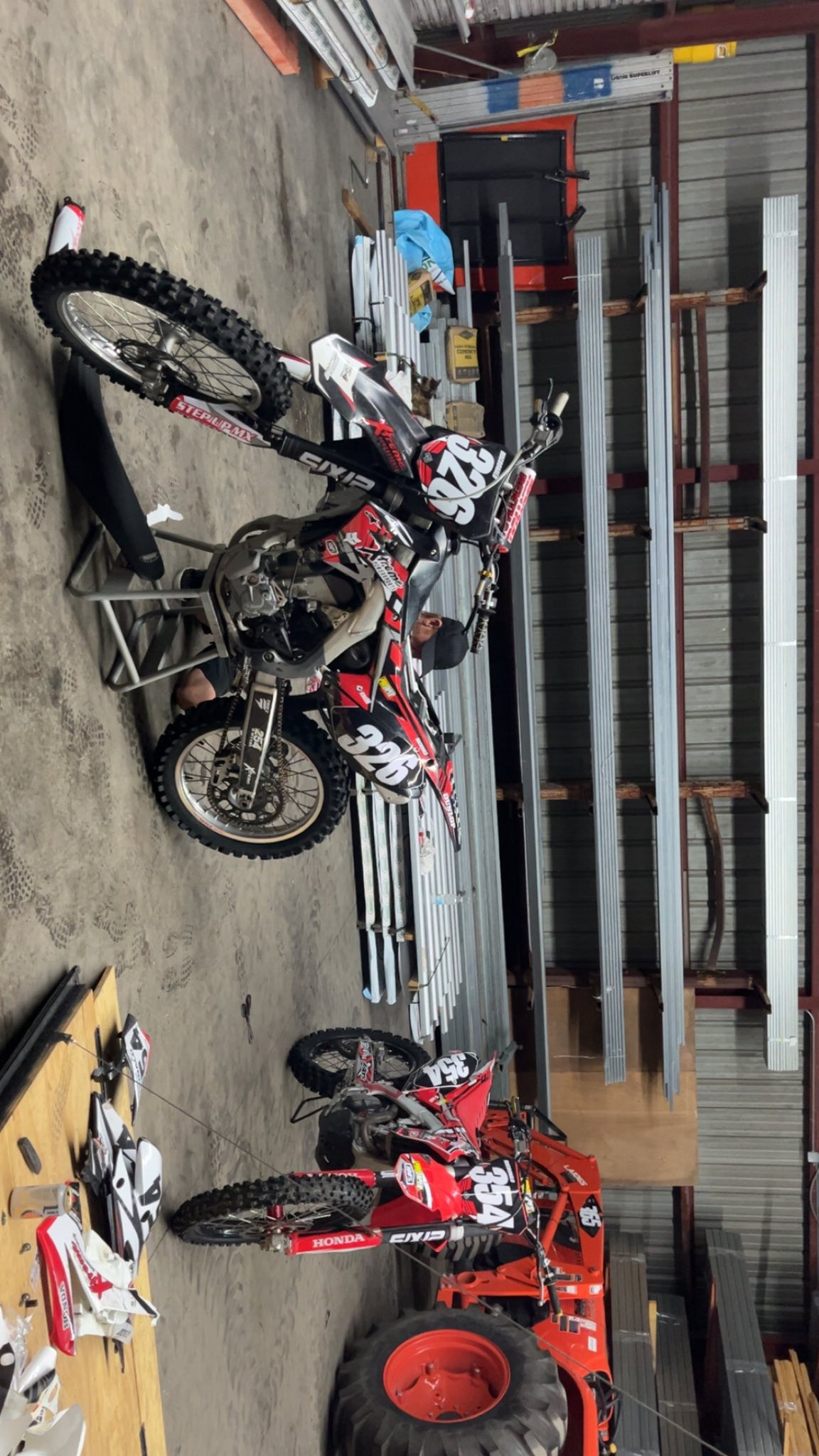 Dirt bike restoration update with Six12 and new decals