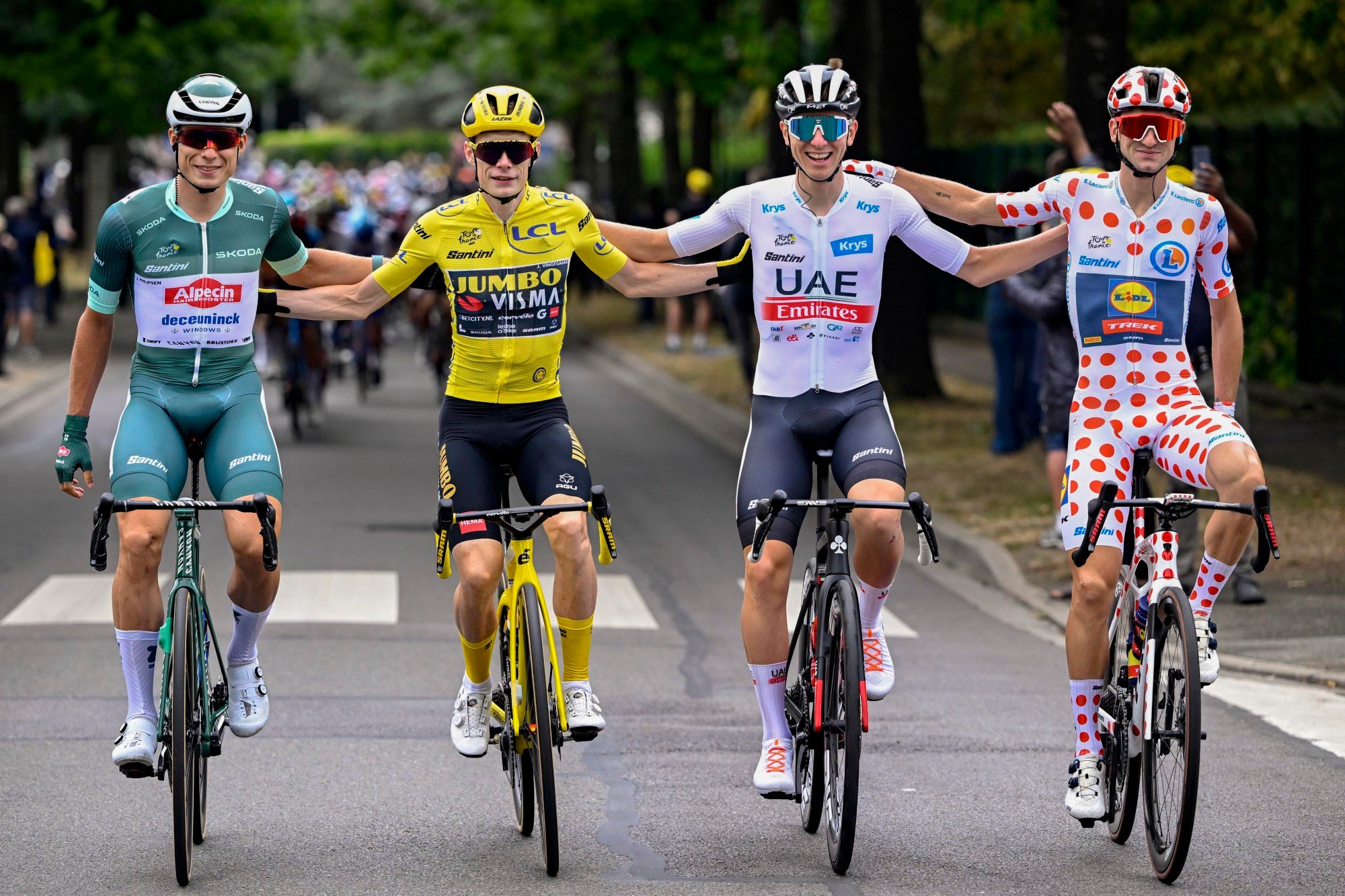 The 2026 Tour de France jersey winners 👕