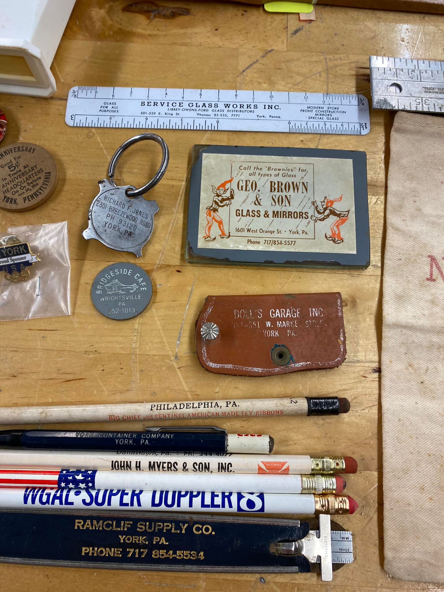 Retro local advertising items for sale online