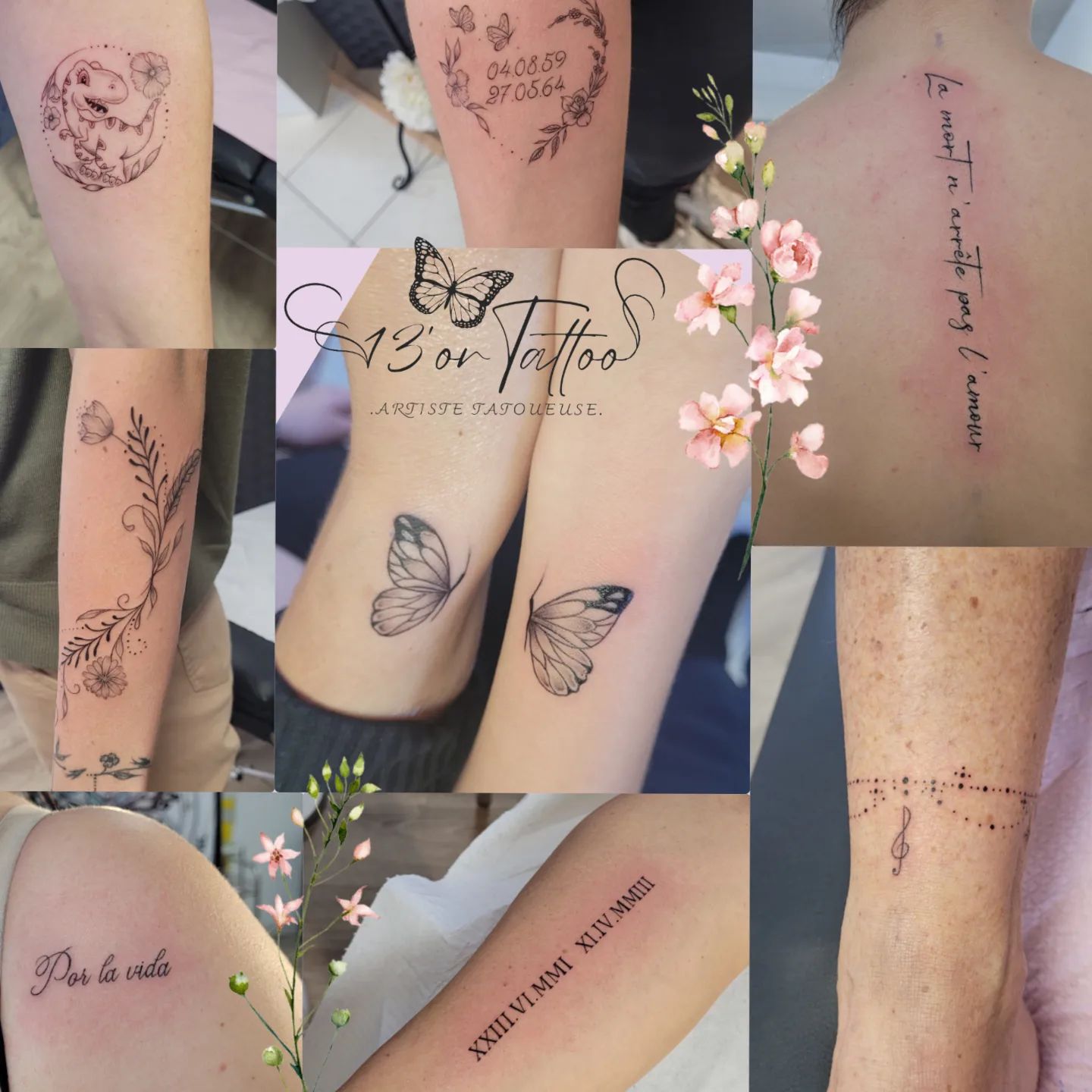 Tatouage La Mort N arrête Pas L amour