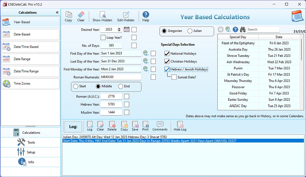 ESB Calculators & Unit Conversion Software