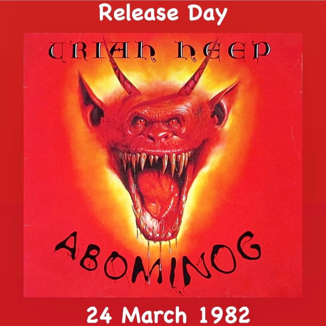 Great Album Artwork Uriah Heep - 'Abominog' (1982) Created by Les