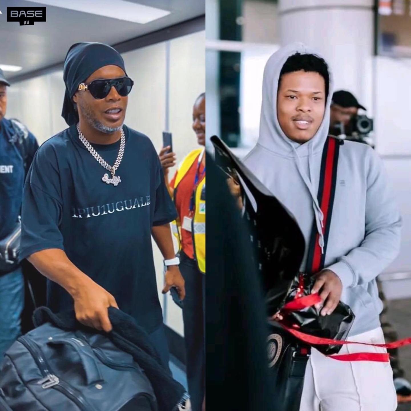 BASE - #Trending 📸 Brazilian legend Ronaldinho And South African rapper ...