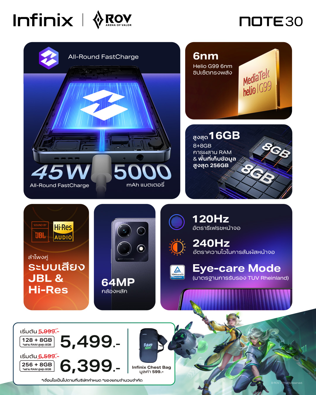 Infinix Mobile - NOTE 30 4G มอบประสบการณ์เล่นเกม RoV... | Facebook