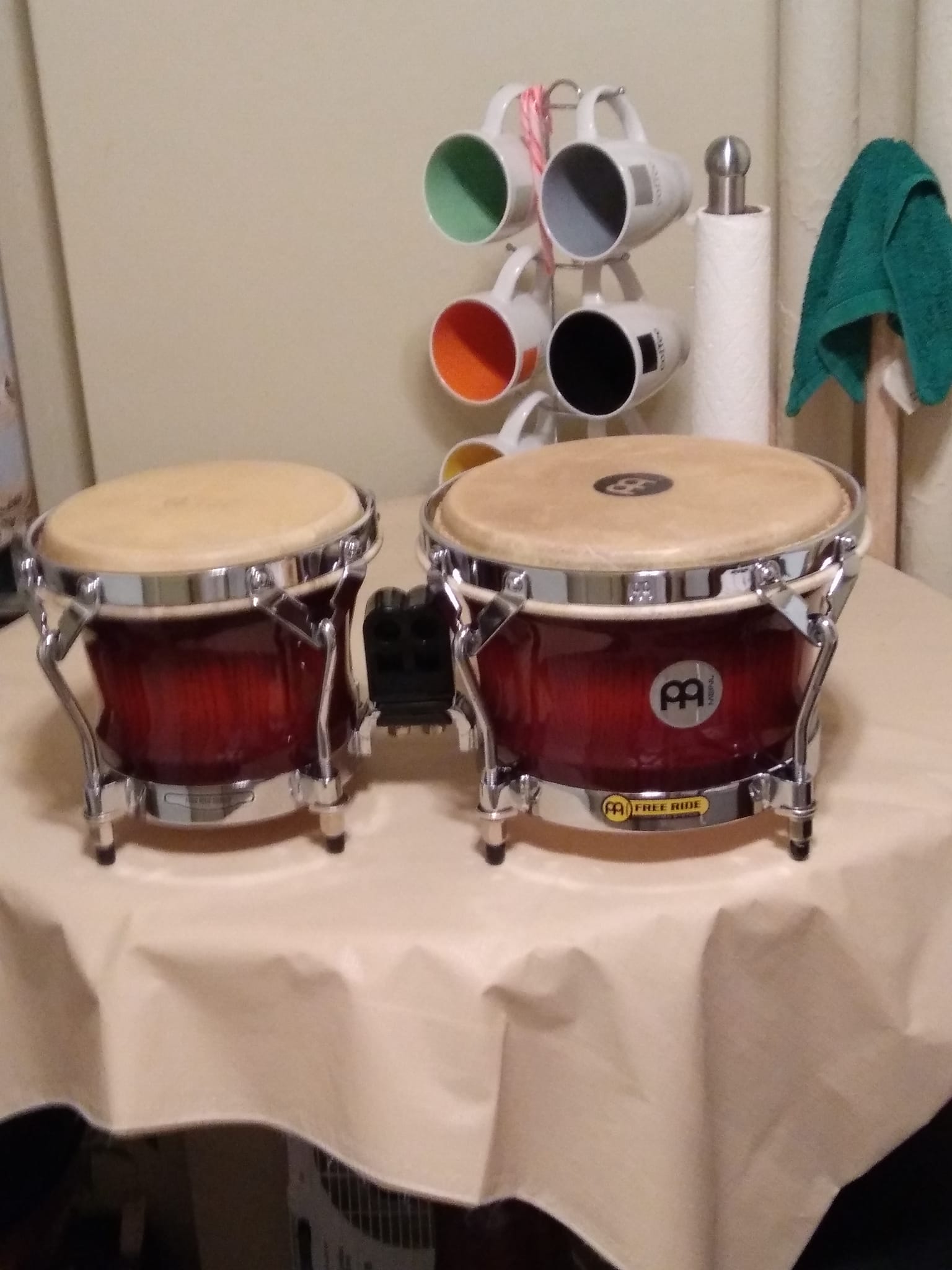 My Meinl “Red Baron” 💥🌶️❤️‍🔥Vintage 80s fibreglass bongo