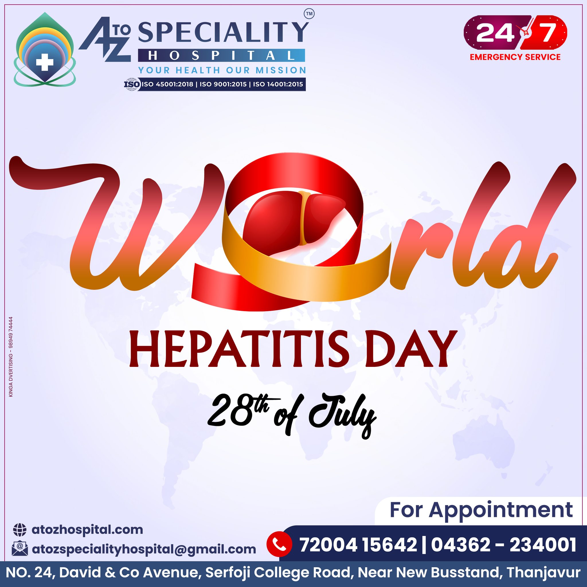 World Hepatitis Day... A to Z... - AtoZ specialty hospital | Facebook
